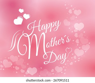 Happy mothers day card design, vector illustration.