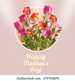 Happy Mothers Day Card. EPS 10 vector file included