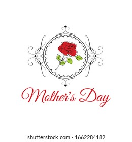 Happy Mother's day, card with flowers