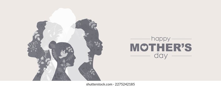 Happy Mother's Day card. Modern design.