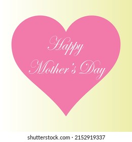 happy mother's day card simple design template
