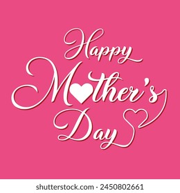 Happy mothers day card, square banner. Mother's day t shirt design. Mother's day design for social media, poster, flyer, online stores, greeting card, flyer. Text of happy mother's day. 