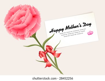 Happy Mother's Day card template,vector