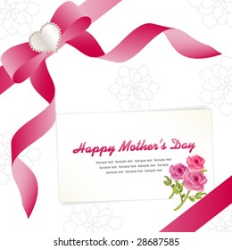 Happy Mother's Day card template,vector