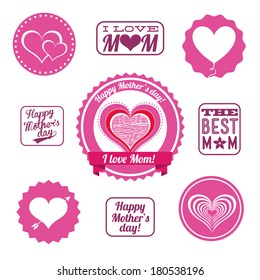 Happy Mothers day card, Vector illustration