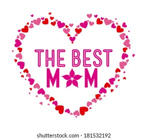 Happy mothers day card, Vector illustration