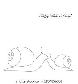 Happy mothers day card, vector illustration