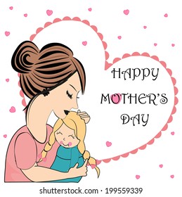 Happy Mother's Day card vector