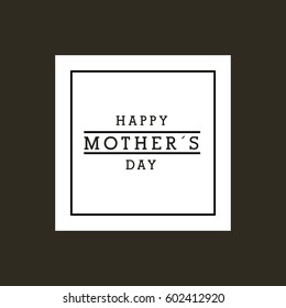 happy mother's day card. vector illustration