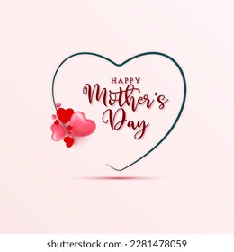 Happy mothers day celebration card background