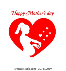 Happy Mothers Day celebration design,vector illustration

