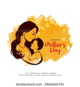 Happy Mother's day celebration elegant decorative background vector