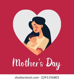 Happy Mother's Day Celebration Vector Illustration