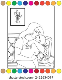 happy mothers day coloring book for kid