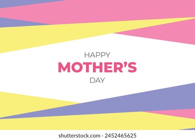 Happy Mothers Day Colourful Abstract Background