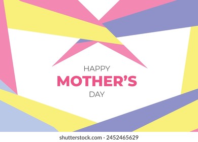 Happy Mothers Day Colourful Abstract Background