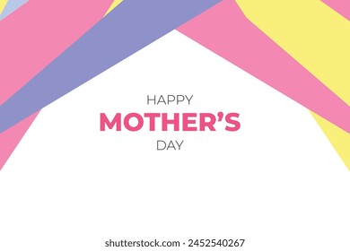 Happy Mothers Day Colourful Abstract Background