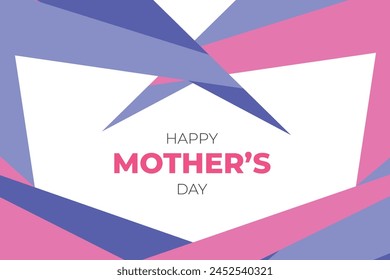 Happy Mothers Day Colourful Abstract Background