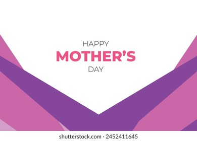 Happy Mothers Day Colourful Shape Abstract Background
