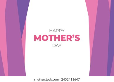 Happy Mothers Day Colourful Shape Abstract Background