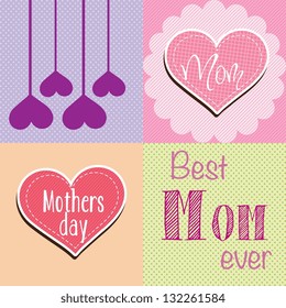 Happy Mothers Day concept, vector illustrator