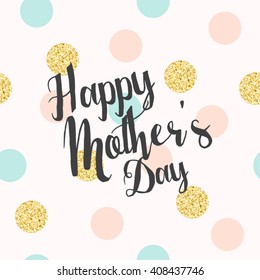 Happy Mother's Day Conceptual Vector Design Illustration