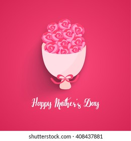 Happy Mother's Day Conceptual Vector Design Illustration