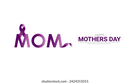 Happy Mother's Day. Mother's Day creative design for social media banner, poster 3D Illustration