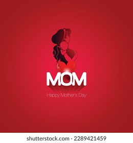 Happy Mothers Day creative theme. Happy Mothers Day vector illustration. mom typography. mothers day creative awareness banner, poster, greetings card design. 