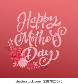 Happy Mothers Day - cute lettering postcard. Best mom ever.