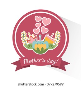 happy mothers day design 