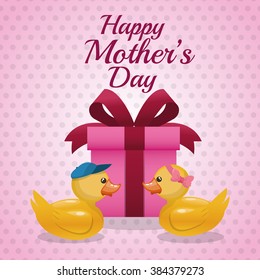 Happy mothers day design 