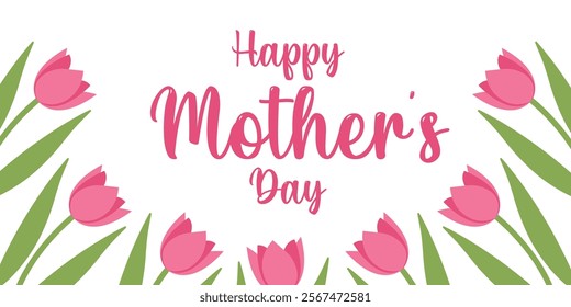 Happy mother's day design for card, invitation, poster, flyer, web design