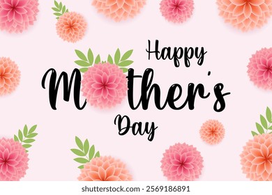Happy mother's day design for card, invitation, poster, flyer, web design