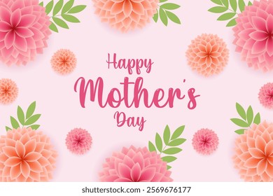 Happy mother's day design for card, invitation, poster, flyer, web design