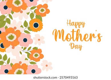 Happy mother's day design for card, invitation, poster, flyer, web design