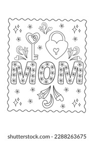 Happy mother's Day design for mom lover