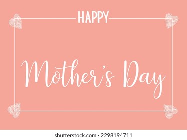 Happy Mother's Day. Design template banner, card, invitation,flyer.Vector illustration