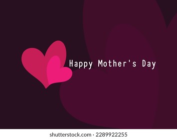 Happy Mother's Day design vector. Celebrated on the second Sunday of May. Love icon. Poster, banner, card, background. Eps 10.