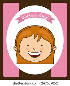 happy mothers day design, vector illustration eps10 graphic