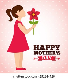 happy mothers day design, vector illustration eps10 graphic 