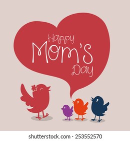 happy mothers day design, vector illustration eps10 graphic 