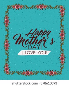 happy mothers day design, vector illustration eps10 graphic 