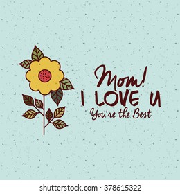 happy mothers day design, vector illustration eps10 graphic 