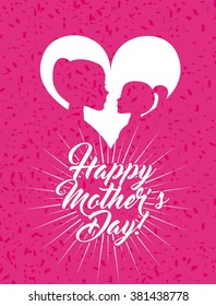 happy mothers day design, vector illustration eps10 graphic 