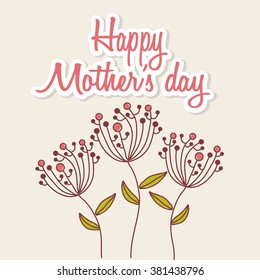 happy mothers day design, vector illustration eps10 graphic 