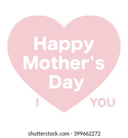 Happy Mother's Day Design.Vector illustrator.