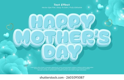 Happy mother's day editable text effect