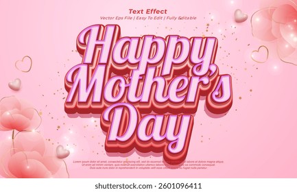 Happy mother's day editable text effect template