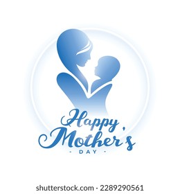 happy mothers day event background for mom and child love relation vector